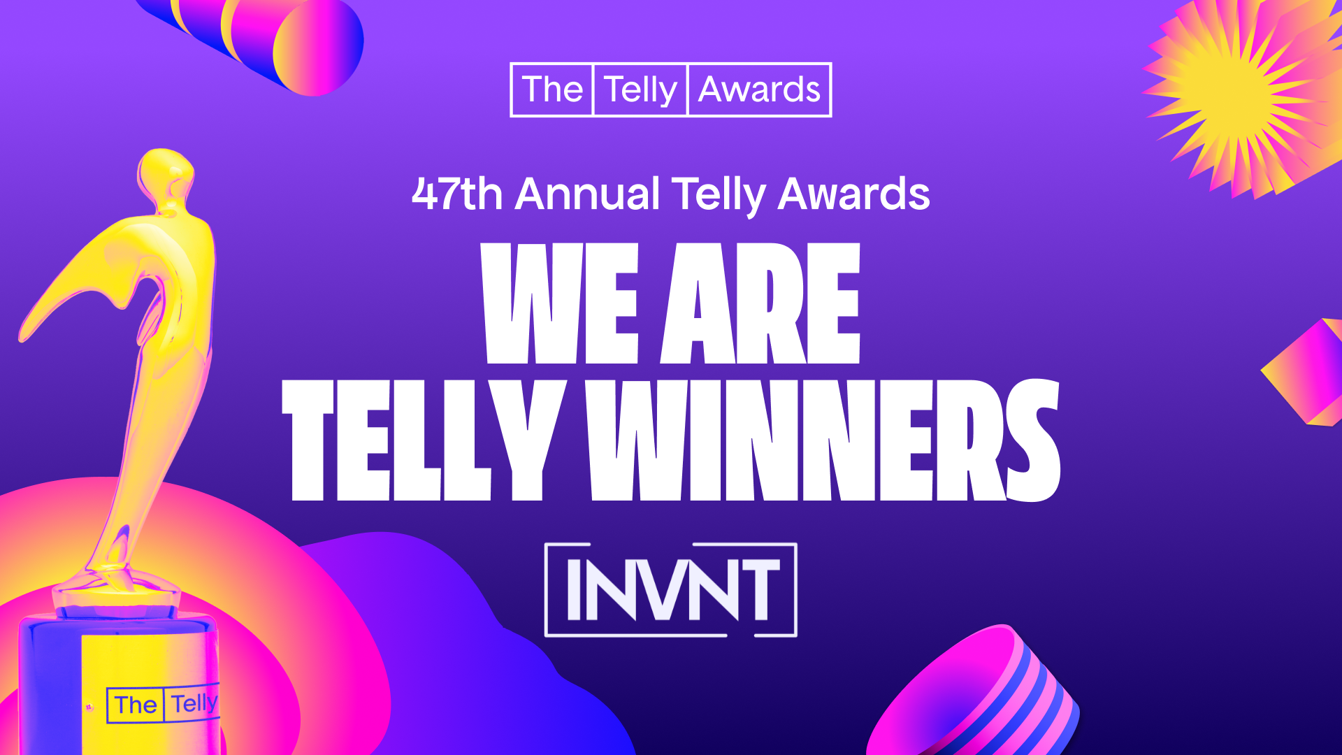 INVNT Takes Home Telly Awards for Storytelling Across Generative AI and Documentary Film